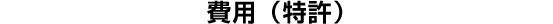 費用(特許)